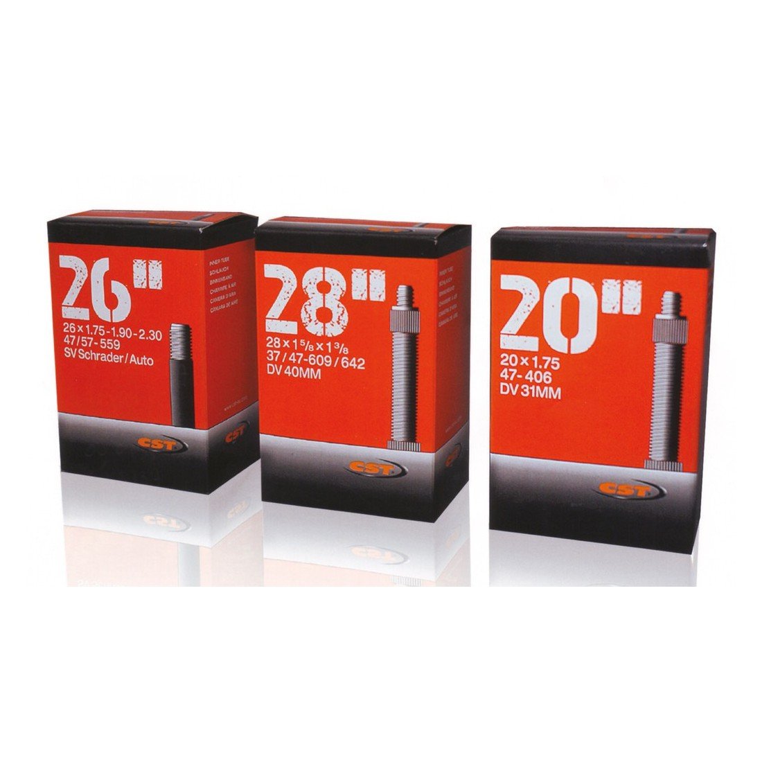 CST 071411 Bicycle inner tube Black 27.5 x 2.25-2.40" 57/62-584 AV40 mm