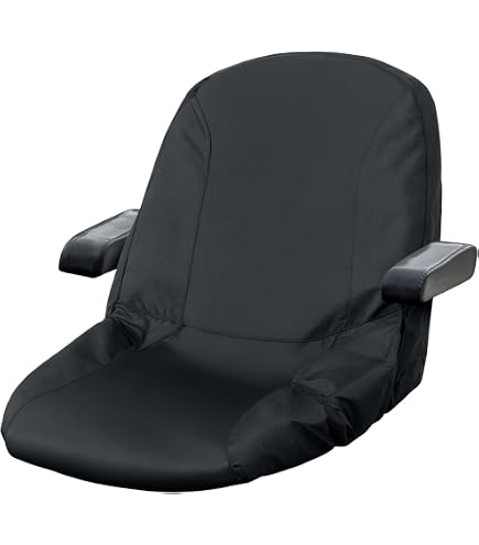 Housse De Siège Pour Tondeuse Autoportée | Tissu Oxford Imperméable, Bandes Réfléchissantes | Avec Poche Latérale, Sangles élastiques