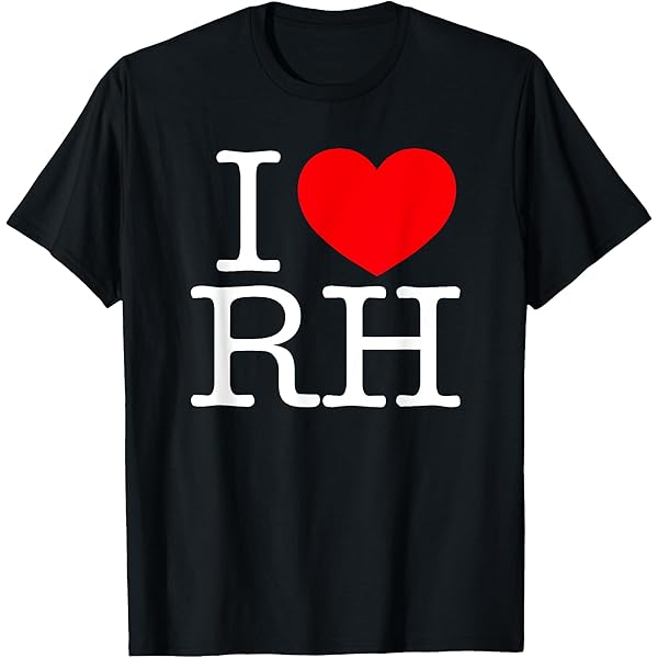 Amazon.com: I Love (Heart) RH T-Shirt : Clothing, Shoes & Jewelry