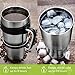 Stainless Steel Tumbler Travel Mug - 30 Oz Tumbler Insulated Coffee Mug with Removable Handle No-Spill Lid and 2 Stainless Steel Straws (Black Grip)