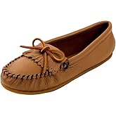 Minnetonka Women's Deerskin Kilty Moccasin