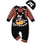 VINUOKER 3pcs Baby Boy Halloween Thanksgiving Day Christmas Outfits Set