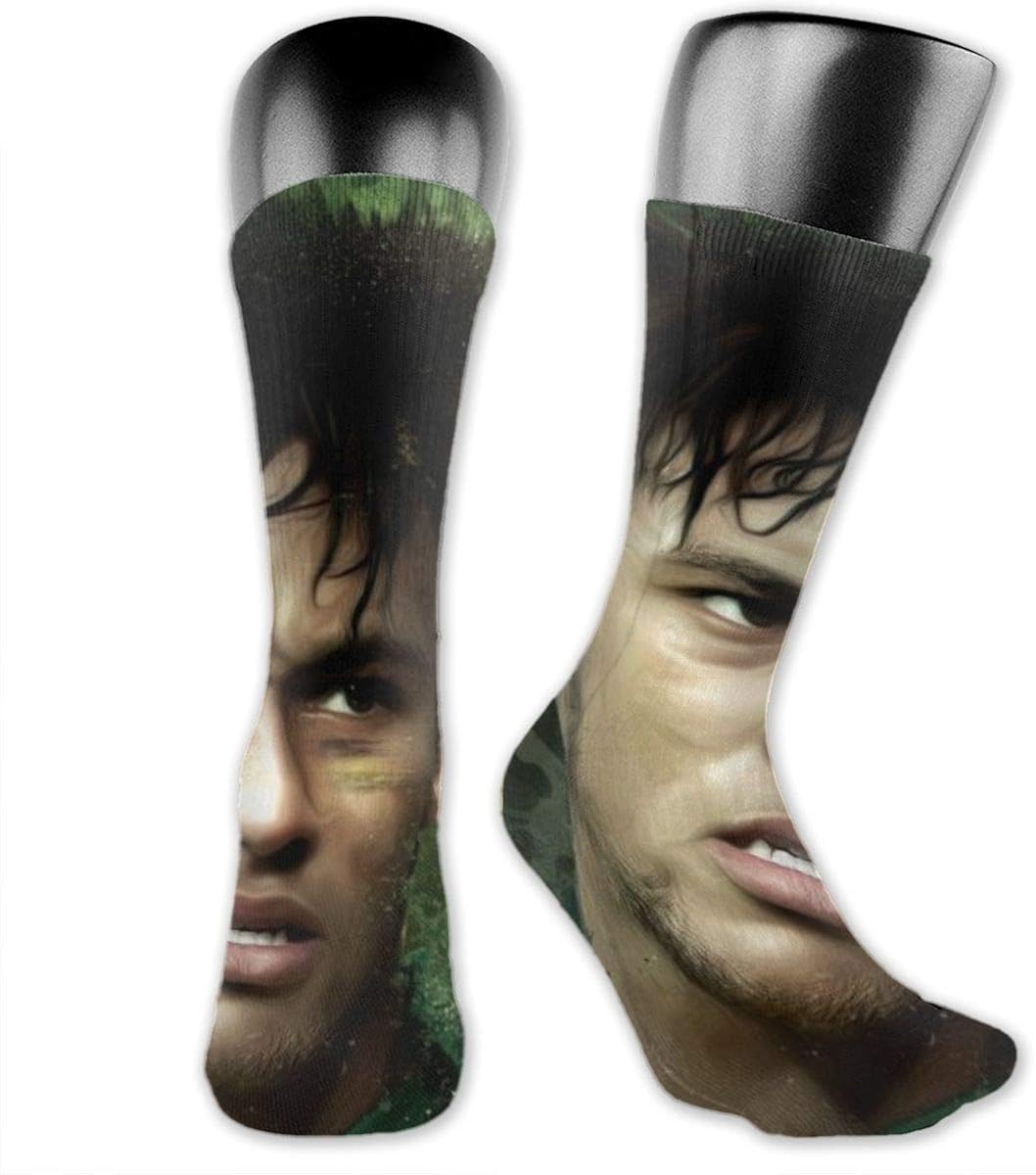 GAOHAT Neymar JR Socks 3D Printing Socks, One Pair, Length