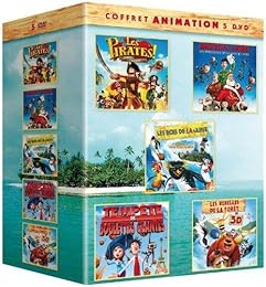 Coffret Animation 5 Dvd - Les Pirates, Bons À Rien Mauvais En Tout + Mission : Noël - Les Aventures De La Famille Noël + Les Rois De La Glisse + Tempête De Boulettes Géantes + Les Rebelles De La Forêt - Pack