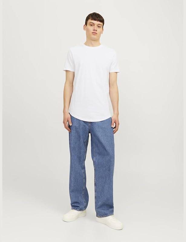 Herren Hals JJENOA Tee SS Crew Neck 5PK MP, Schwarz, XS EU