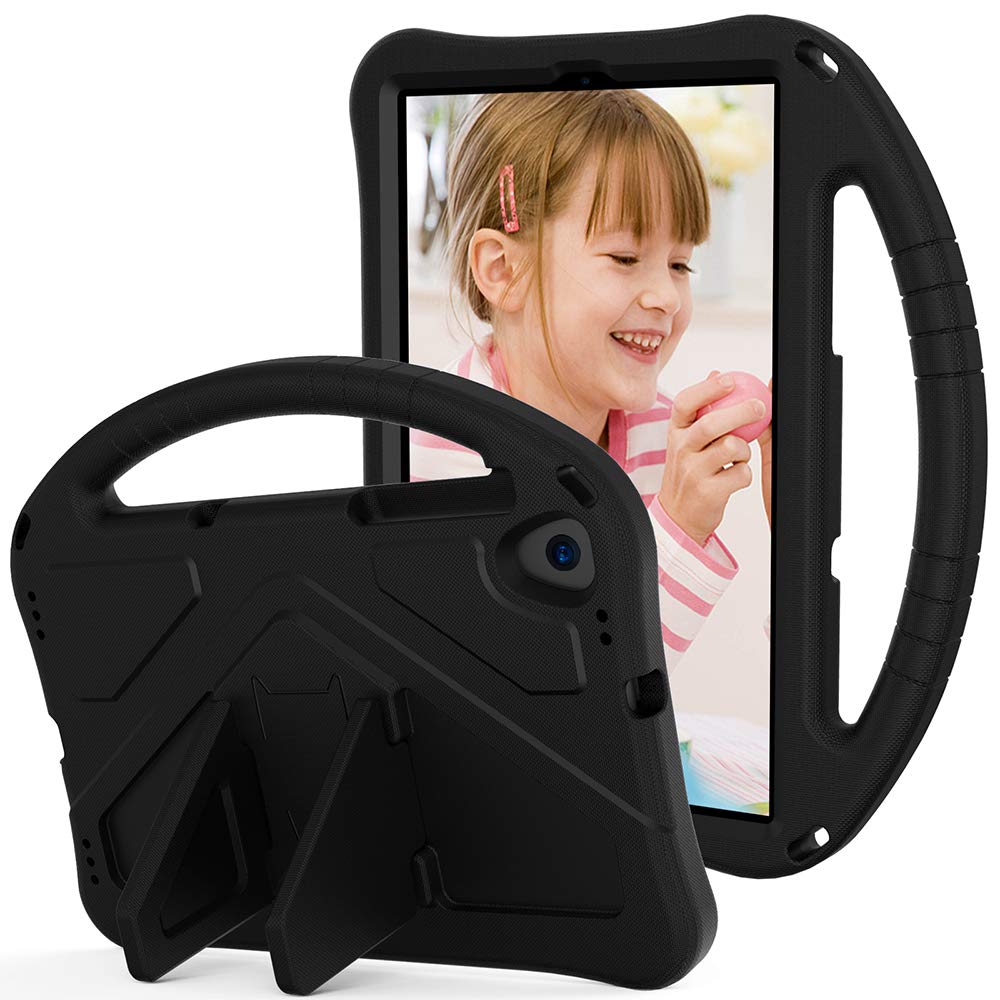 Tading Kids Case for Lenovo Smart Tab M8 for Boys Girls, Lenovo M8 Tablet Case with Handle Stand for Lenovo Tab M8 4th Gen TB-300FU 3rd gen TB8506F 2nd Gen TB-8505F TB-8505X - Black