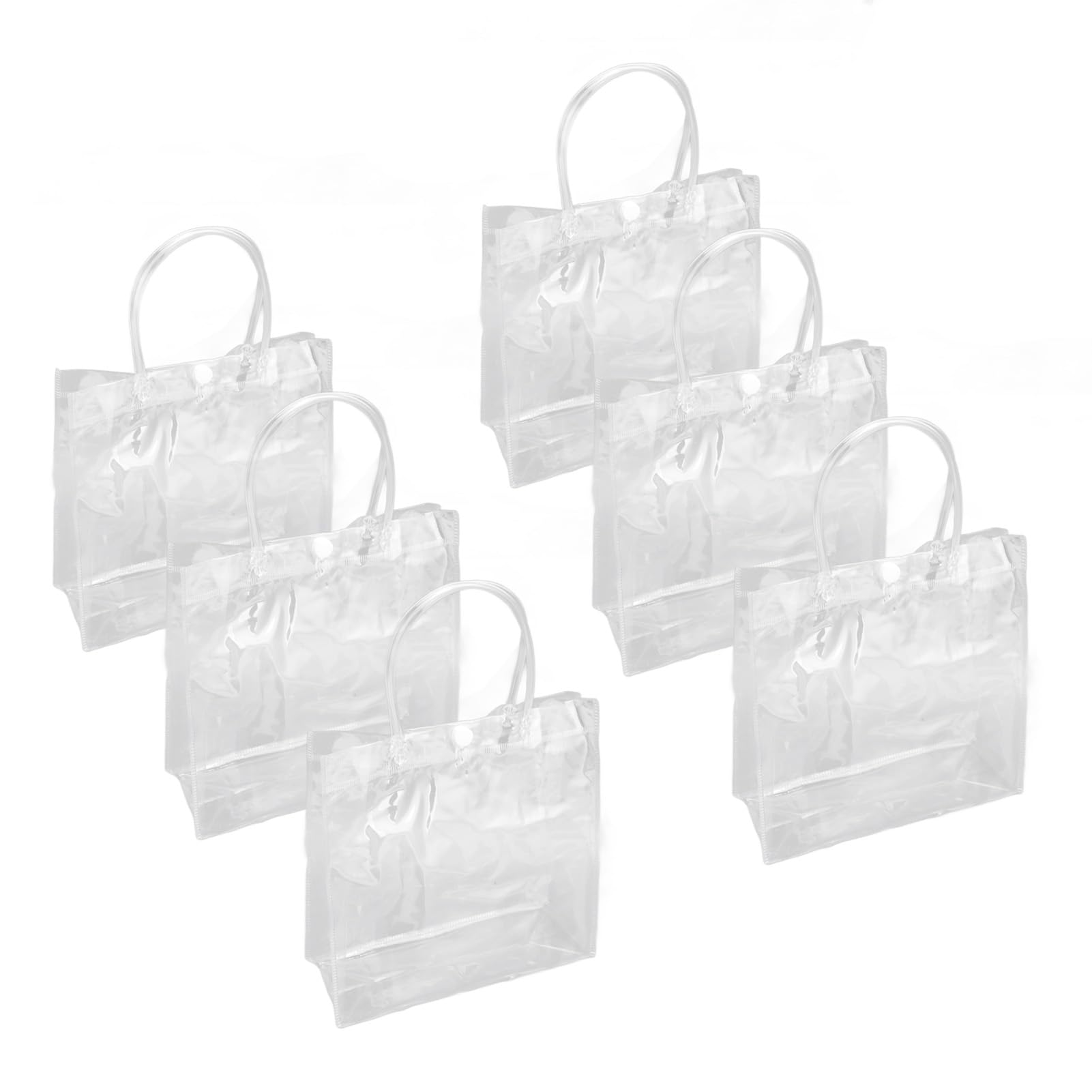 Yosoo Health Gear Clear PVC Gift Bags, 30PCS Transparent Gift Bags for Presents, Transparent Plastic Tote Bags, 20x20x8cm, Perfect for Birthdays, Weddings, Parties