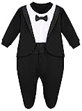 Lilax Baby Boy Gentleman Tuxedo Footie Christmas