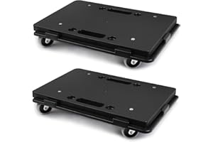 Furniture Dolly,Moving Dolly,Furniture Movers,500lbs Capacity,Furniture Dolly 4 Wheels Heavy Duty,Black Small Flat Dolly Cart