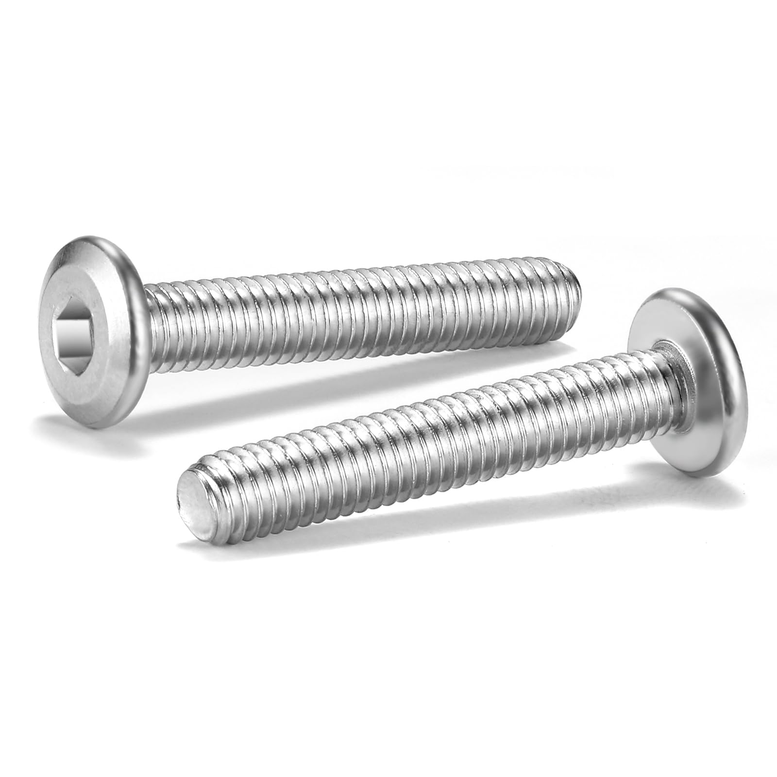 Photo 1 of M6 x 40mm 10Pcs Flat Head Hex Socket Cap Screws Bolts, 304 Stainless Steel 18-8, Full Thread by SG TZH (with Hex Spanner)