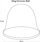 Haxnicks King Size Victorian Bell Cloche 2 Pack Transparent 31x40 cm view 6