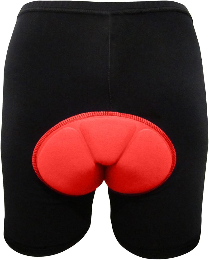 AIEOE Womens Padded Cycling Underwear Shorts Mountain Bike Gel Cycle Undershorts Anti-Shock Cycling Underpants