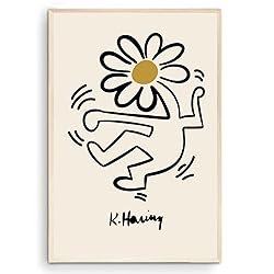 Nationcog Flower Dancing Print Poster Danish Pastel
