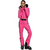 GSOU SNOW Womens Ski Suit One Piece Snowsuit Snowboard Slim Insulated Jumpsuit Jacket Waterproof Windproof for Outdoor Sports