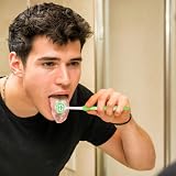 MR LION Tongue Brush Scraper 3 Pack - Fight Bad Breath - Blue Green Red view 6