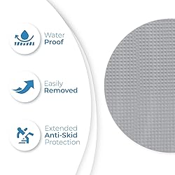 Clear Bloom Anti Slip Shower Stickers 24 PCS, Gray
