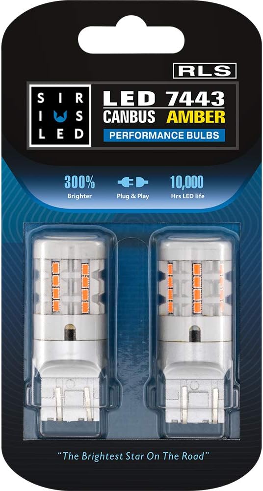 SIRIUSLED RLS 7443 7444 Built In Resistor Canbus Anti Hyper Flashing