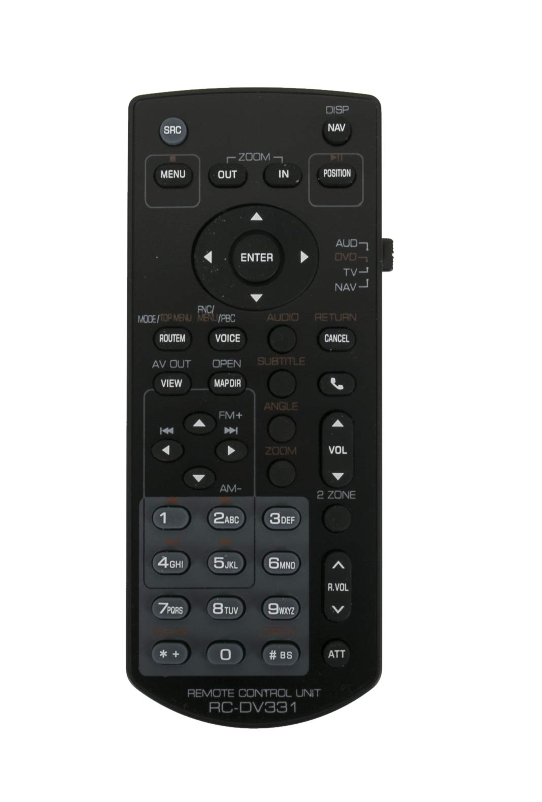ROLLGAN RC-DV331 Replace Remote Compatible with Kenwood Receiver DNX6460BT DNX6020EX DDX616 DDX371 DDX310BT DDX271 DDX5902 DDX795 DDX775BH DDX595 DDX575BT DDX793 DDX773BH DDX593 DDX573BH