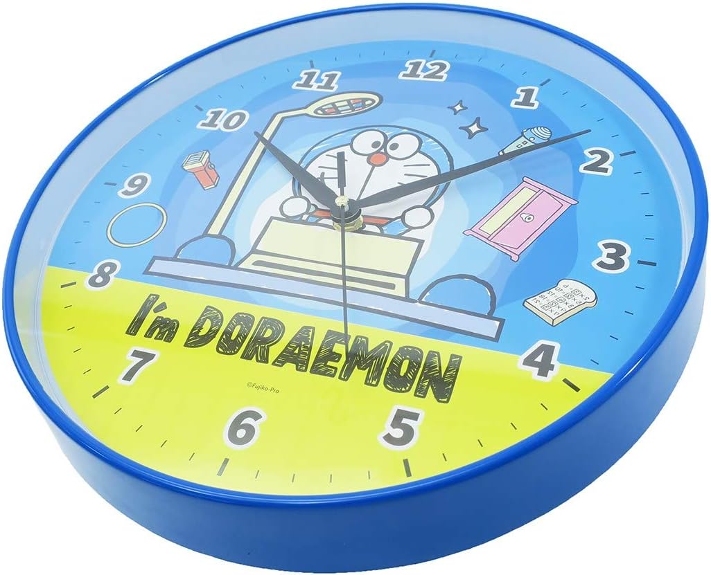 Amazon Co Jp ドラえもん 壁掛け時計 ウォール クロック タイムマシン ホーム キッチン