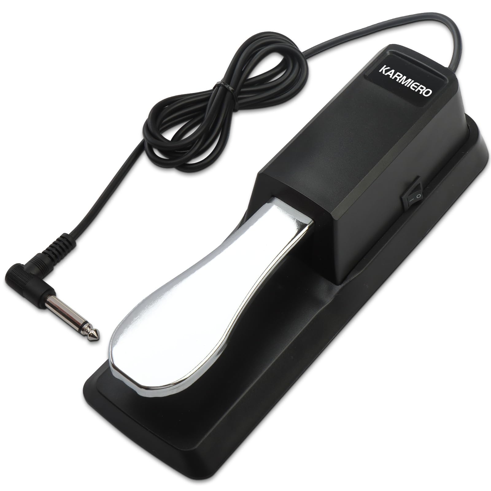 Photo 1 of Sustain Pedal for Keyboard Universal, Premium Sustain Pedal, Piano Pedal for Keyboard with Polarity Switch for MIDI Keyboards, Digital Pianos, Yamaha, Casio and More, 1/4'' Input Plug by karmiero