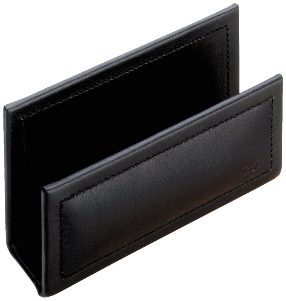 Läufer Ambiente Modena 33016–Letter Holder 16 x 6.5 x 8.5 CM, Genuine Leather, Black