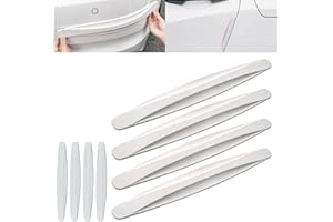 ANLINKSHINE 8 Packs Anti-Collision Patch Car Bumper Guard Strip Anti-Scratch Bumper Protector Trim Universal Rear Bumper Protector Car Door Edge Guards Car Side Door Edge Guards Protector (White)
