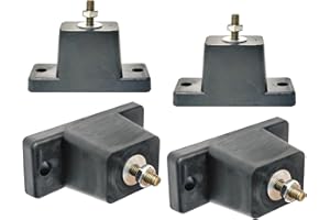 YIEHRNS Air Conditioner Bracket Anti Vibration shock absorber, Compressor Foot Mount Vibration Isolator, for Mini Split Air Conditioners Condensers Shock Absorbing Rubber Mounting Bracket (4 pack)