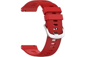 Vakerga for Garmin Vivoactive 3 Watch Bands/Forerunner 645/245/Venu Sq/Venu Sq 2/Venu 2 Plus/Approach S40 Bands 20mm Silicone Replacement Sport Strap Wrist Band for Men Women