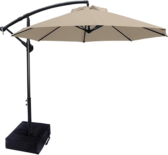 ABCCANOPY Patio Umbrellas Cantilever Umbrella Offset Hanging Umbrellas 9 FT Outdoor Market