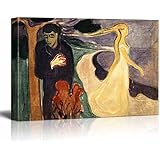 wall26 Canvas Print Wall Art Separation, 1896 by Edvard Munch People Historic Illustrations Fine Art Traditional Scenic Colorful Dark for Living Room, Bedroom, Office - 16"x24"