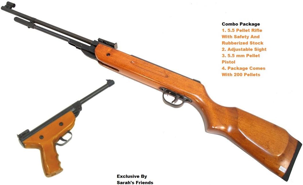 New Air Pellet Rifle 5.5 mm Caliber Combo Package With
