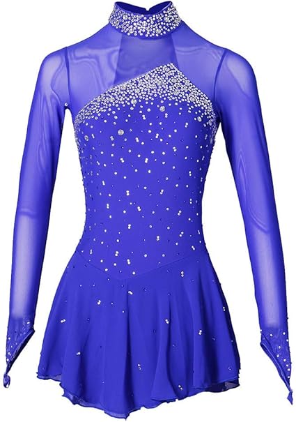 Abito Da Pattinaggio Artistico Da Donna Per Pattinaggio Artistico Stile Classico Alla Moda Caldo Blue Xl Amazon It Casa E Cucina