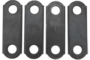 2 5/8 Inch Trailer Leaf Spring Shackle Straps, Double Eye Springs Trailer Shackle, Heavy Duty Steel Trailer Shackle Link Stra