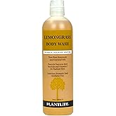 Plantlife Lemongrass Body Wash - GMO and Gluten Free Gentle and Moisturizing Body Wash That Contains Only Ingredients Straight from Nature - Manufactured in the USA 14 oz