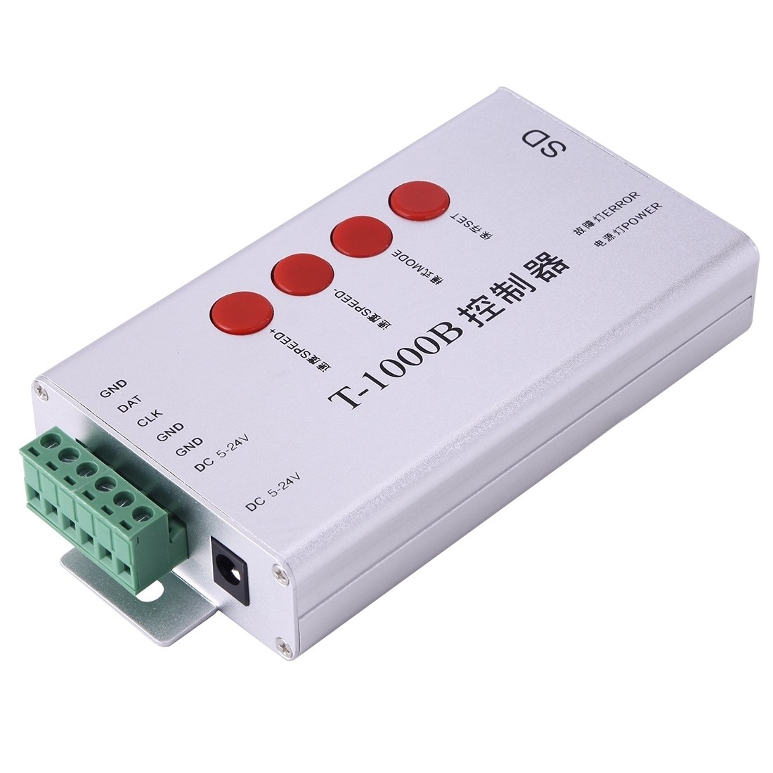 Light Controller, T-1000B SD Card Full Color LED Controller, DC 5-24V