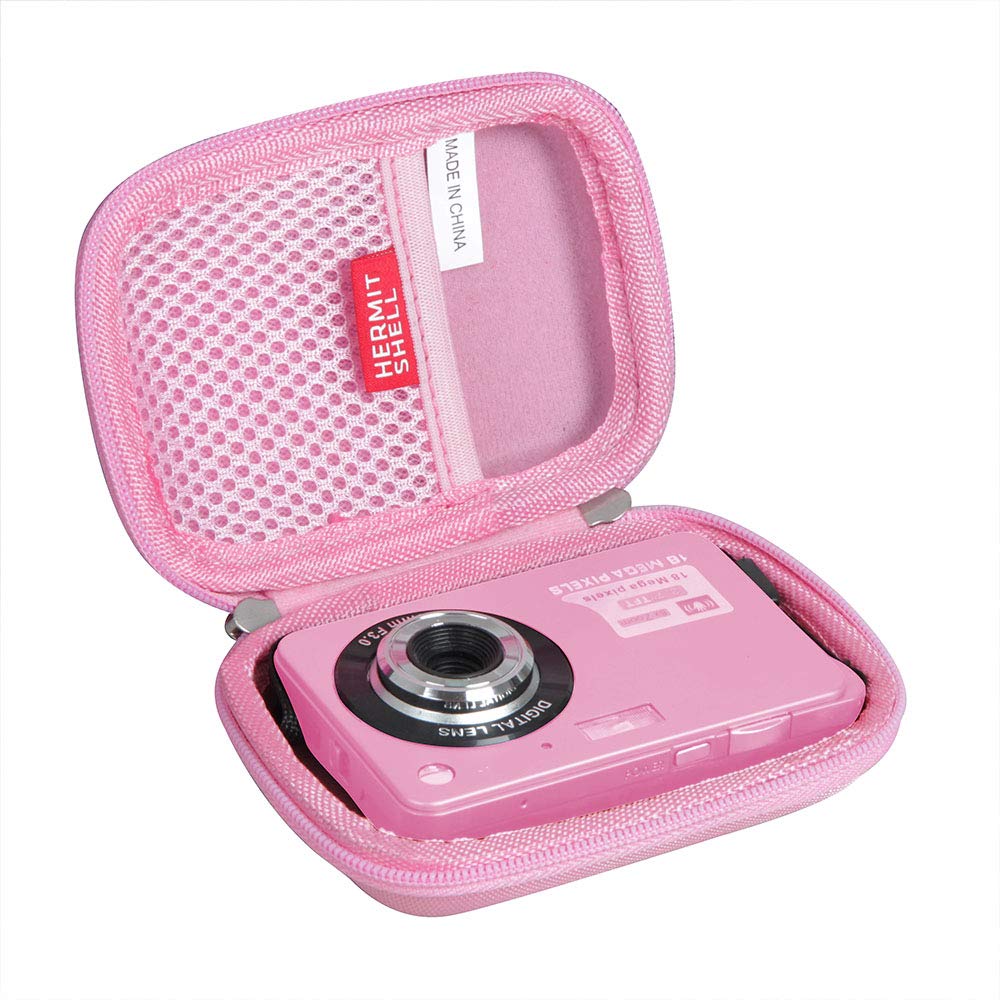 Hermitshell Hard Travel Case for AbergBest 21 Mega Pixels 2.7" LCD Rechargeable HD Digital Video (Pink)