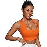 Lynmai Women’s Sports Bra – Seamless, High Elasticity & Breathable Workout Top, Soft Washable Yoga Bra