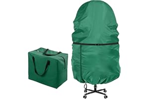 LHMTQVK 2 Pack Christmas Storage Bag – 9 FT Upright Christmas Tree Bag and Christmas Ornament Storage bag – Christmas Tree Stand Cover with Drawstring, Zipper and Adjustable Straps (green, 9ft)