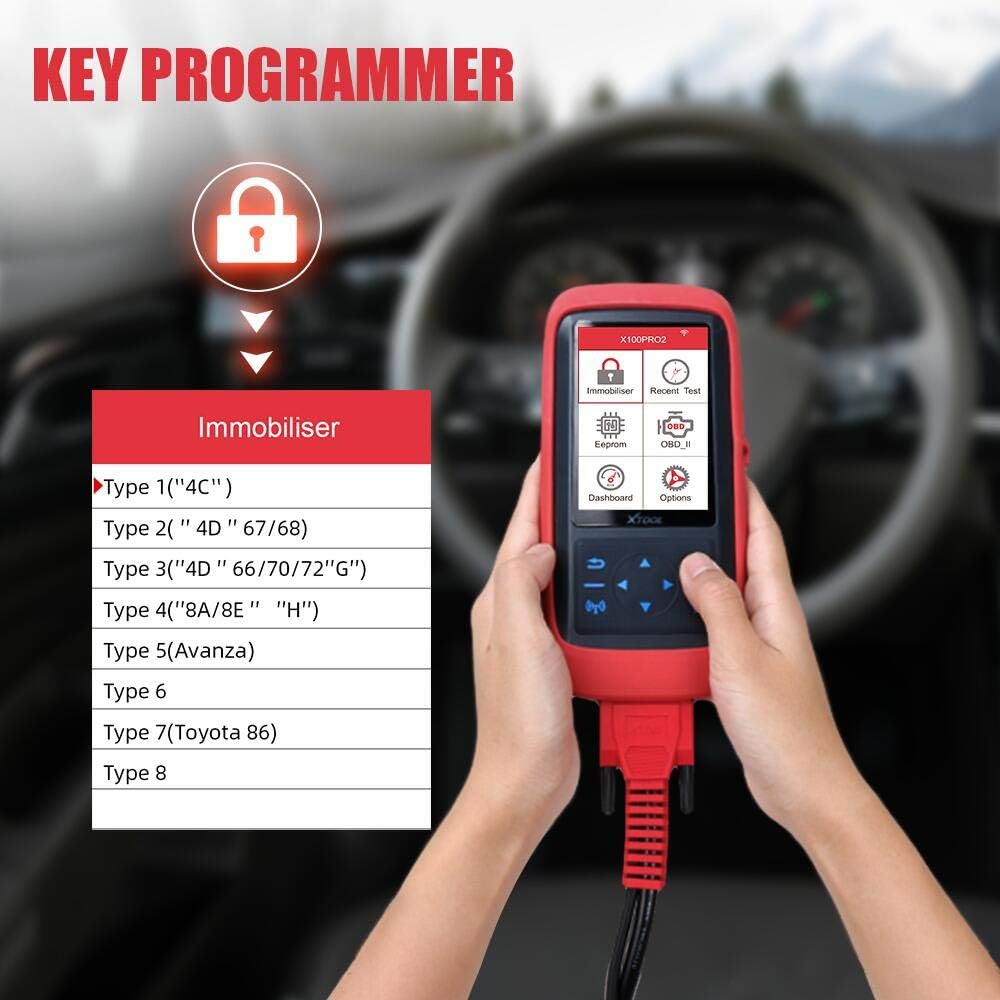 Performance Tool Code Reader XTOOL X100 Pro2 Code Reader Pre-Coding Immobilizer Key Programmer OBD2 ...