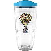 Tervis Disney - Up House Balloons Made in USA Double Walled Insulated Tumbler Travel Cup Keeps Drinks Cold & Hot, 24oz, Classic