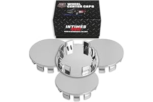 InTimesAuto 62MM 2.4 Inch Wheel Center Caps Rim Wheel Center Hub Caps, Pack of 4 Chrome
