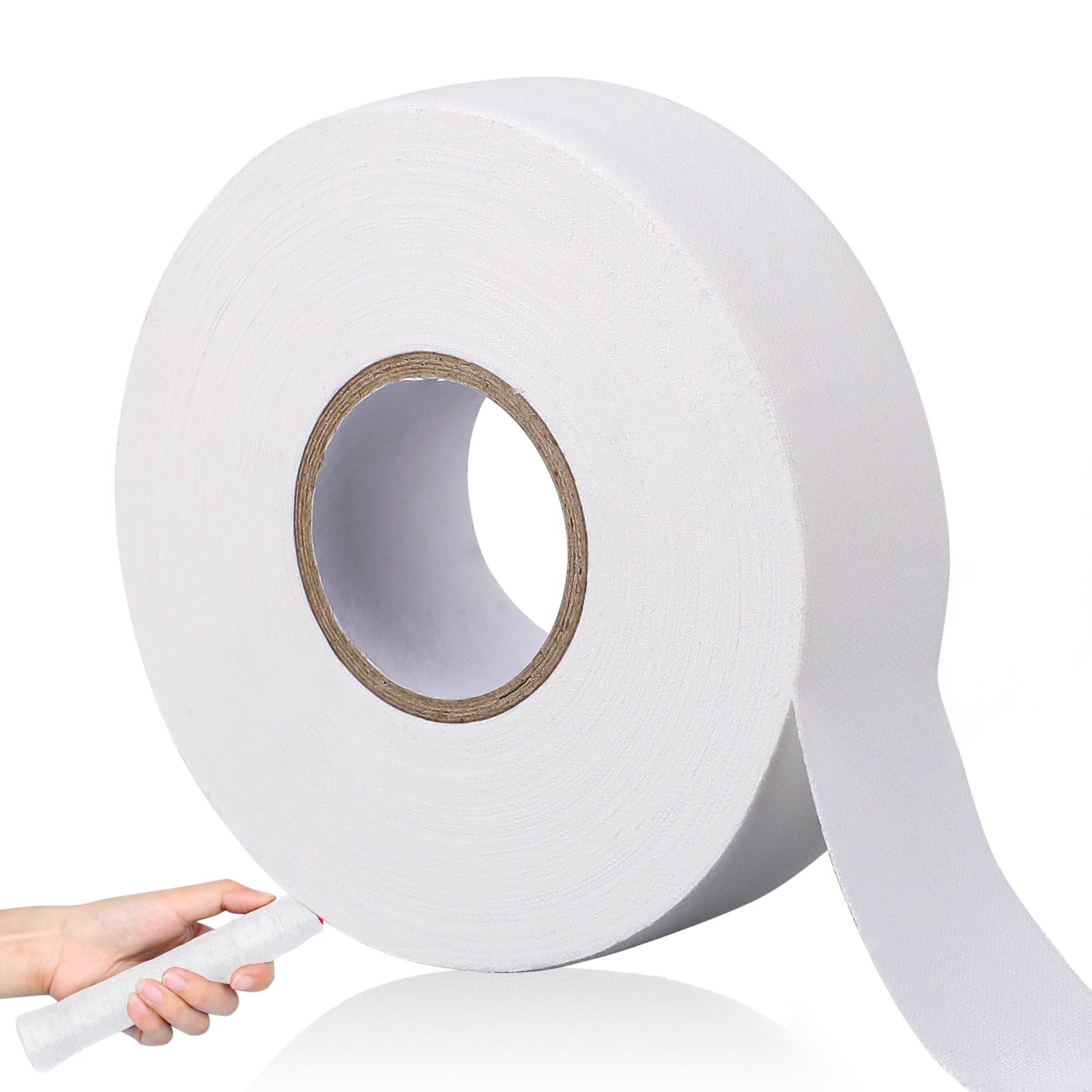 KALIONE Hockey Tape, Anti Slip Hockey Stick Tape 25m × 25mm Self-Adehesive Grip Tape Sports Grips Tape Anti Slip Wear Resistant Stick Tape for Badminton Grip Golf Pole Tennis Racket (White) — image 1