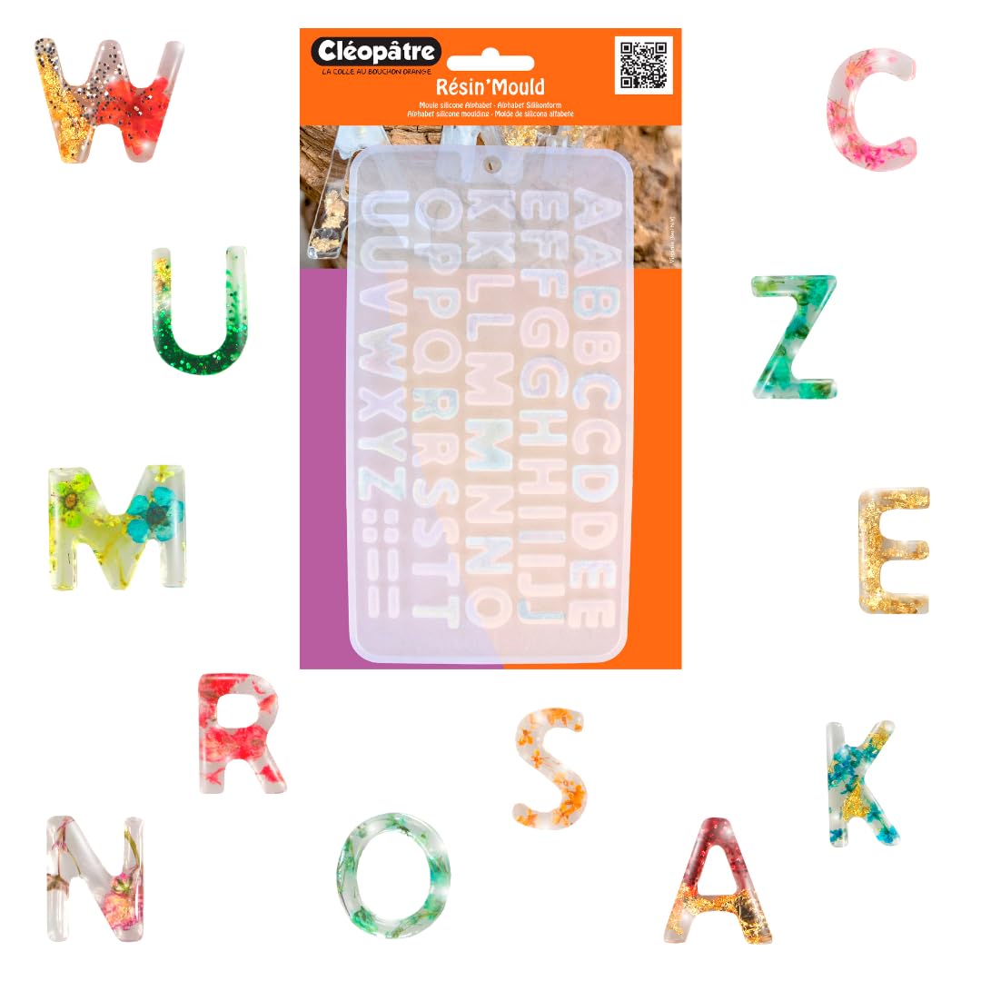Cleopatre - Resin Alphabet Mould for Jewellery Making