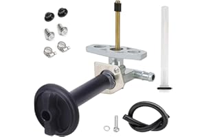 EARLYRED Fuel Valve Petcock for Honda Recon 250 1997-2024/ Rancher 350 400 420 / Foreman 400 450 Rubicon 500, for Honda TRX250 TRX350 TRX400 TRX420 TRX450 TRX500 Shutoff Tank Switch Cock Lines Lever Screw