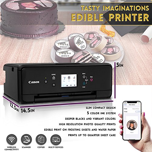 Edible Canon LCD Printer Bundle Master Package Wafer + Frost Sheet Ink Cartridge/Cleaner Cartridge + Refills