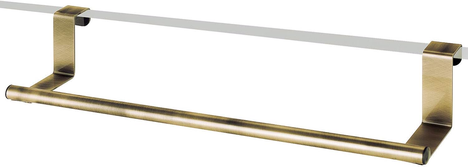 Toallero para colgar, latón envejecido, toallero para baño ...