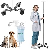 Crilealym IV Pole with Wheels,48 to 95In Portable IV Floor Stand with 4 Hooks IV Bag Holder Stand Telescopic Feeding Pump Stand Stainless Steels Pipe Extension Pole IV Influsion Pole (48-95in)