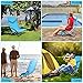 MOVTOTOP Folding Beach Chair, 【Newest 2020】 Portable Outdoor Backpack Camping Chair, High Back Rest Beach Chairs with Carry Bag Heavy Duty 300 lbs Capacity