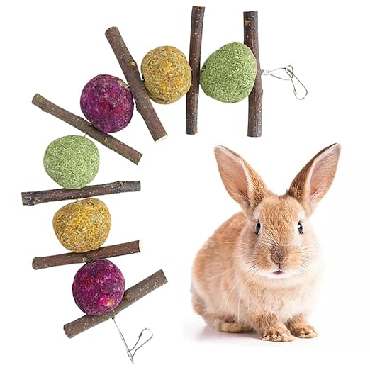 Dorakitten Bunny Chewing Toy Wooden Funny Natural Lightweight Handmade