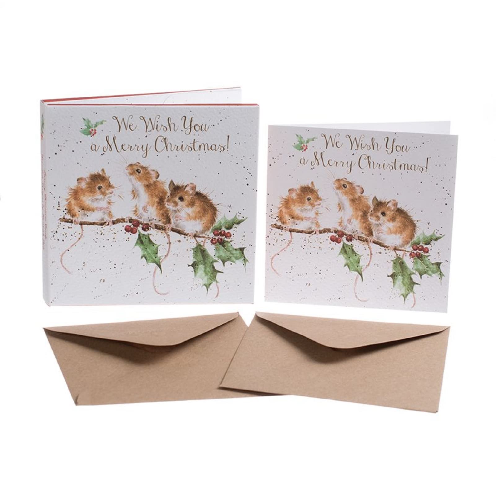 Wrendale Designs by Hannah Dale - Christmas Mice - Christmas Card Box Set - Pack of 8